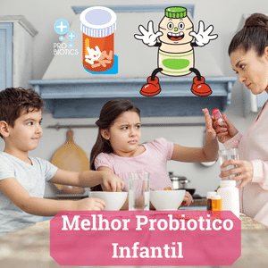 crianças tomando o melhor probiotico infantil