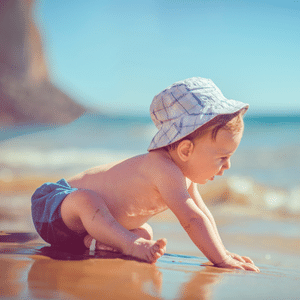 bebe pode tomar banho de mar